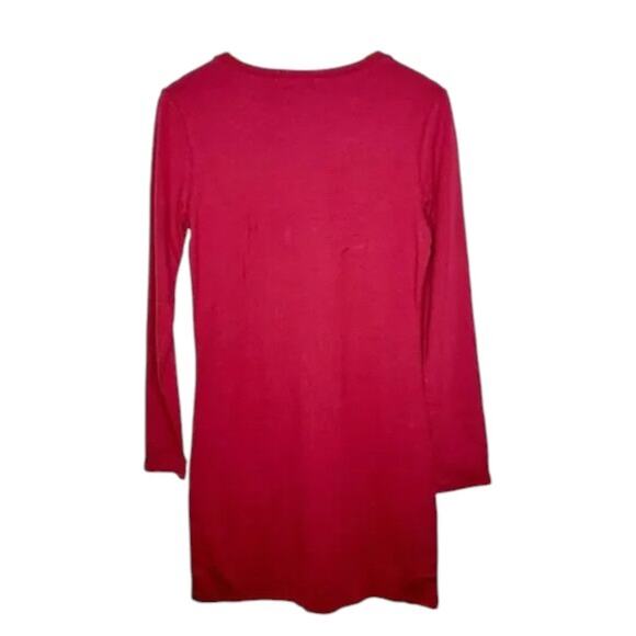 n:Philanthropy Francis Tee Red Dress Cut-Out Neckline Size Medium NWT - Picture 4 of 7